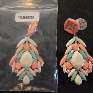 Colorful Teardrop Dangle Earrings